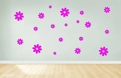 Daisy Flower Vinyl Stickers / Decals Wall Stickers Nursery Decor Bedroom Home • £3.99