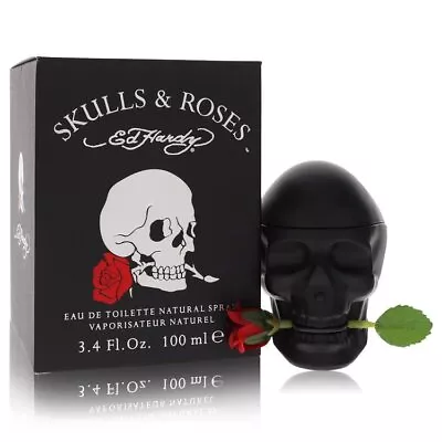 Skulls &amp; Roses By Christian Audigier Eau De Toilette Spray 3.4 Oz Men • $34.85