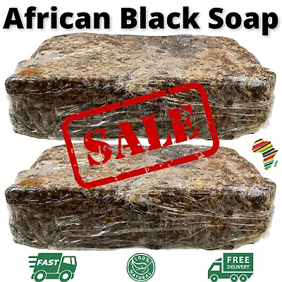 Raw African Black Soap Bulk Wholesale 100% Pure Natural Organic Unrefined Ghana • $319.95
