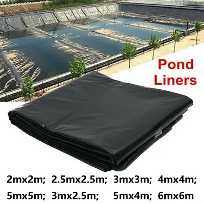 £12.34 • Buy Fish POND LINER Garden Pond Landscaping Pool Plastic Thick Heavy Duty Waterproof
