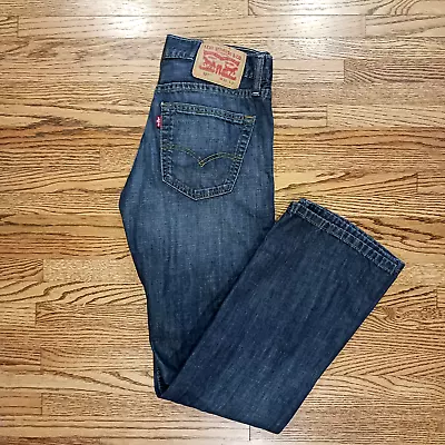 Levis Mens 527 Skinny Boot Cut Denim Jeans 5 Pocket Medium Wash • $22.90