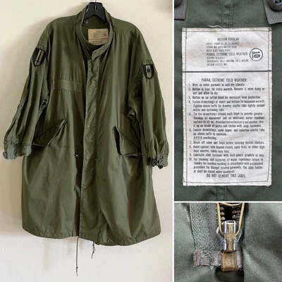 £144.16 • Buy VTG 1976 US Army M65 Fishtail Parka MEDIUM REGULAR Arctic Shell 70s Jacket