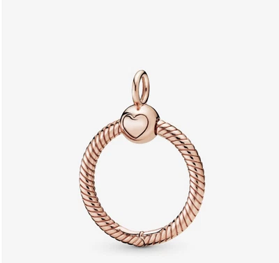 $55 • Buy PANDORA ‘Moments’ Small O Pendant (Rose Gold)