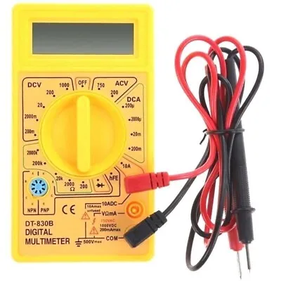 £7.85 • Buy Diy Digital Lcd Multimeter Dc Ohm Volt Ac Battery Operated Electric Meter 68159