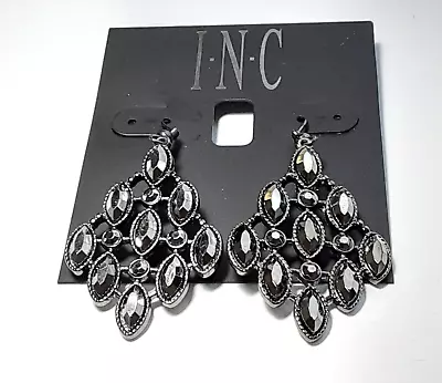 New INC International Concepts Macy's Crystal Drop Dangle Earrings Elegant Party • $9.99