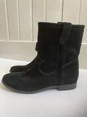 Vince Camuto Boots 8.5M Black Suede Mid Calf Womens • $35