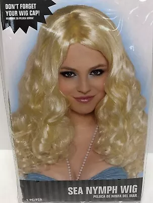 Sea Nymph Wig Blonde Mermaid Fancy Dress Up Halloween Adult Costume Accessory • $35.57