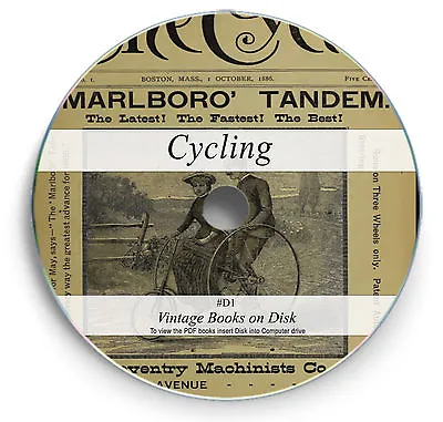 £4.40 • Buy ANTIQUE CYCLING HISTORY BOOKS On DVD - JOURNALS MAGAZINES BICYCLE TRICYCLE D1