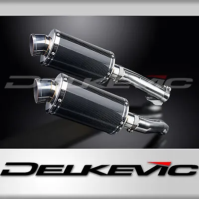 KAWASAKI Z1000SX ABS 2010-2019 225mm OVAL CARBON SILENCER EXHAUST KIT • £349.99