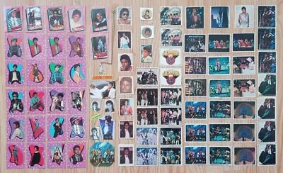 1984 Topps Michael Jackson Cards Kellogg's Stickers & Original Glove Necklace • $20