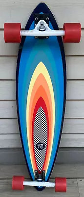 Z-FLEX 76 Longboard 38” X 9” Complete W/ Deck Trucks Wheels Pintail Retro Colors • $75