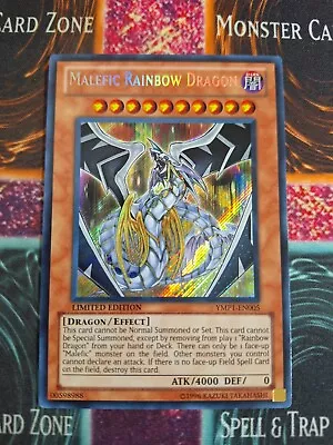 Yu-Gi-Oh! TCG Malefic Rainbow Dragon YMP1-EN005 Secret Rare Limited Near Mint • $10.80