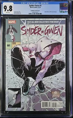 Spider-Gwen #1 (2015) - Bradshaw 1:25 Variant/McFarlane Homage - CGC 9.8 • $399.99