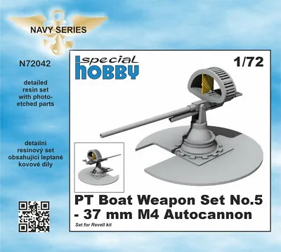 $10.87 • Buy CMK 1/72 PT Boat Weapon Set No.5 37mm M4 Autocannon For Revell Kits