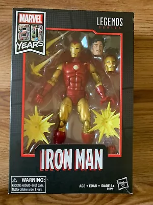 Hasbro Marvel Legends Series 80th 6  Iron Man Action Figure Brand New • $49.99