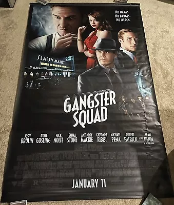 Authentic Movie Theater Vinyl Banner Poster Gangster Squad 5x8 Brolin Gosling • $50