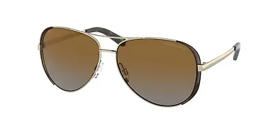 Michael Kors Men's Sunglasses Chelsea Gold Dark Chocolate Brown Polarized *NEW* • $39.99