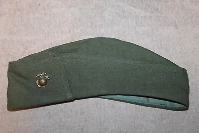 Original WW2 U.S. Marine Corps Female Officer's Wool Overseas Hat W/EGA Device • $125