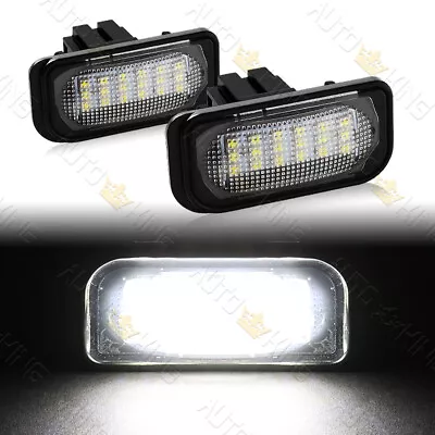 Fit 2001-2007 Mercedes-benz C-class W203 4dr License Plate White 18smd Led Light • $12