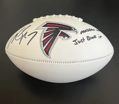 Michael Vick Signed Falcons Official NFL Team Logo Football With Special Message • $200