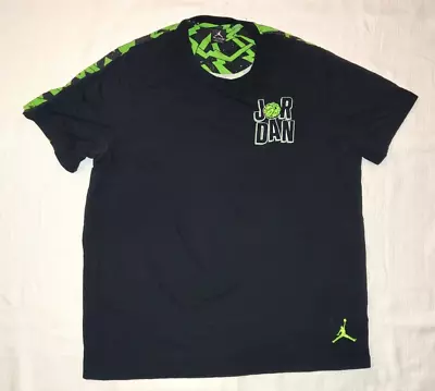 JORDAN Marvin The Martian T-Shirt Mens Size 2XL Jumpman RARE Black Green 687807 • $24.99