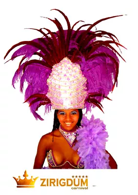  Samba Headdress Burlesque Headpiece Feather Headdress Showgirl Headpieces • £197.16