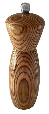 Mr. Dudley Pepper Mill Wood Grain Salt Grinder Striped Brown 8  VINTAGE • $19.97