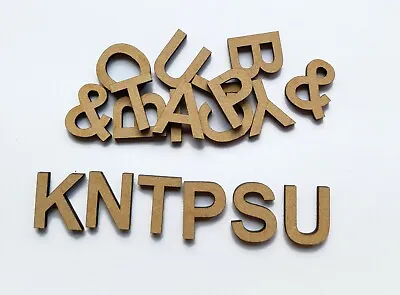 $5.58 • Buy Wooden Letters (3 Cm) Full Alphabet X 2 Over 55 Pieces  Laser Cut 3 Mm MDF 