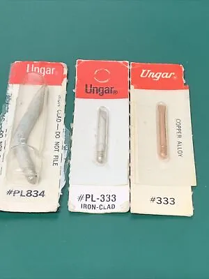 Ungar Part # Pl333 # 333 # Pl834 Tipelectric Soldering Iron Vintage  (lot Of 3) • $14.95