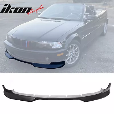 Fits 99-03 BMW E46 3 Series 2Dr Coupe H Style Front Bumper Lip Spoiler PU • $109.99