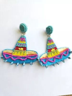 Cinco De Mayo Mexican Hat Earrings Perfect For May 5th • $5