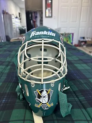 Vintage NHL Anaheim Mighty Ducks Street Hockey Goalie Mask Helmet Franklin 90's • $45
