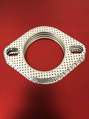 $9.99 • Buy 2.5  64mm Two Bolt Muffler Exhaust Flange Gaskets 104BC (4Pack)