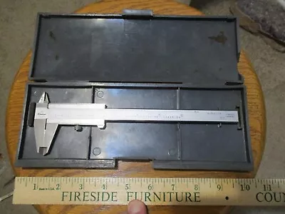 Mitutoyo Japan Machinists Tool Vernier Caliper Part # No. 522-106 Original Case • $9.99