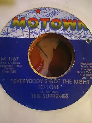 The Supremes Everybody's Got The Right To Love ~ 1970 Motown 45 +sleeve • $1.77