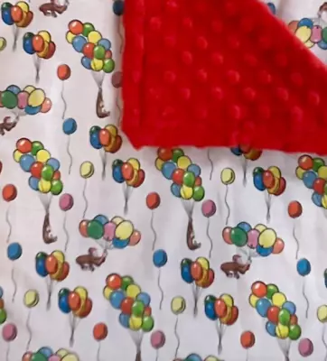 Baby Gift Blanket Curious George Minky Shower Present Unisex Boy Girl Monkey • $20.95