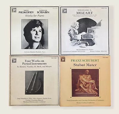 Lot Of 4 MUSICAL HERITAGE SOCIETY Classical LPs With Notes And Published Reviews • $18