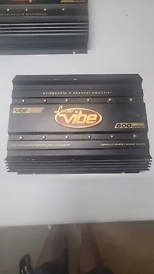VTG Lanzar VIBE410 600 Watt 4-channel Mosfet Car Amplifier TESTED Old School  • $139.99