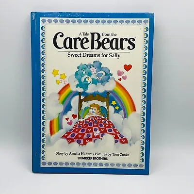 Vintage Care Bears Hardcover Book Sweet Dreams For Sally 1983 Parker Brothers • $8.95