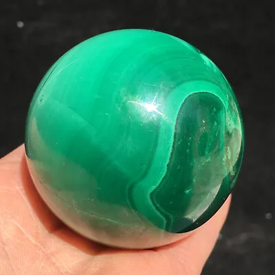 300G TOP! Natural Malachite Geode Quartz Sphere Crystal Ball Healing MET539 • $87.12