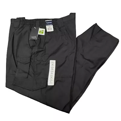 Propper Teflon Tactical Pant LAPD Navy Unhemmed 9-Pocket Cargo Trousers W52 L37 • £27.45