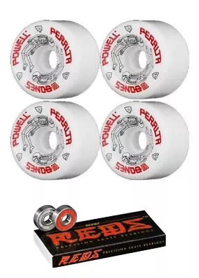 Powell Peralta  G Bones Skateboard Wheels - 64mm 97a + Bearings • $59.99