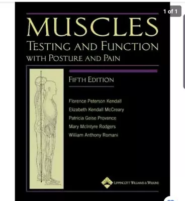 Muscles : Testing And Function With Posture And Pain Hardcover By Kendall ... • $70