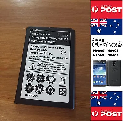 Samsung Galaxy Note 3 Battery N9000 N9002 N9005 -  Brand New -  Local Seller  • $18