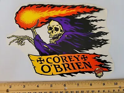 VTG 80's SANTA CRUZ HUGE COREY O'BRIEN REAPER DEATH NOS SKATEBOARD DECK STICKER • $98.99