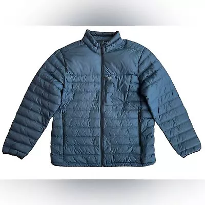 Mountain Hardwear Men’s Blue Dynotherm Quilted Down Full Zip Jacket Size XXL • $100