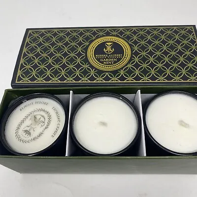 Modern Alchemy D.L. & Company Garden Mint Set Of 3  Candle Bougie Parfume'e • $27.56