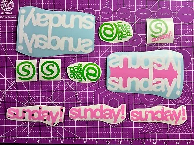 Custom Vinyl Aaron Ross Sunday Watermelon Frame Decal Set (Light Pink) • $30