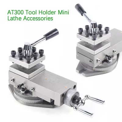 Metal Lathe Machine Tool Holder 80mm Universal AT300 Lathe Tool Post Assembly • $116.85