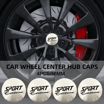 56MM SPORT Edition Car Wheel Center Cover Stickers Hub Cap Emblem Badge Decal • $11.44